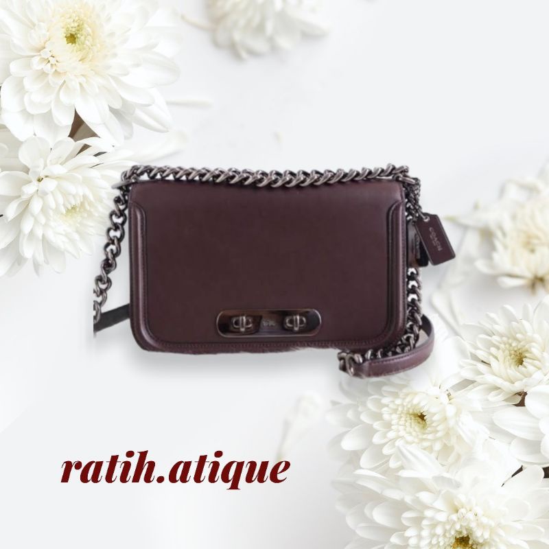 COACH ORIGINAL SWAGGER SHOULDER BAG 25 OXBLOOD