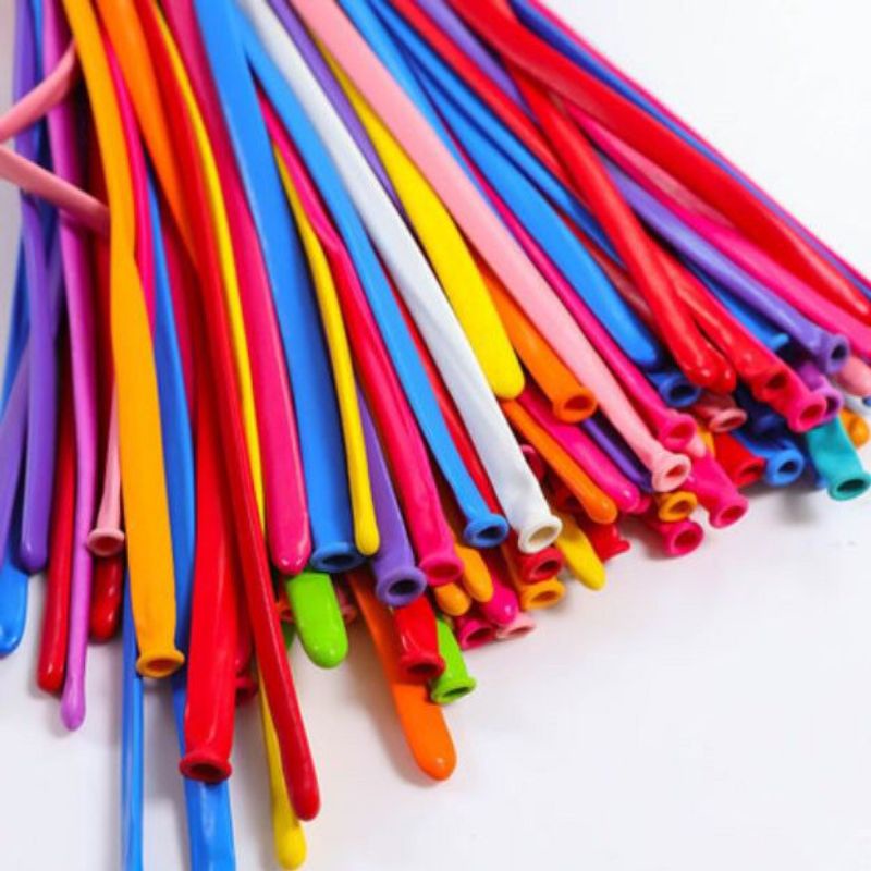 Balon karet latex pentil /Balon Latex Cacing