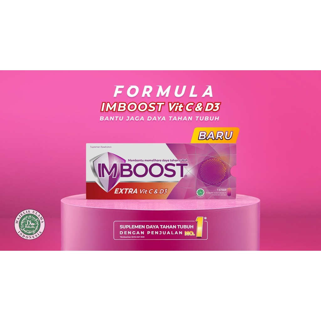 Imboost  EXtra Vit C &amp; D3 Strip ORIGINAL-BPOM