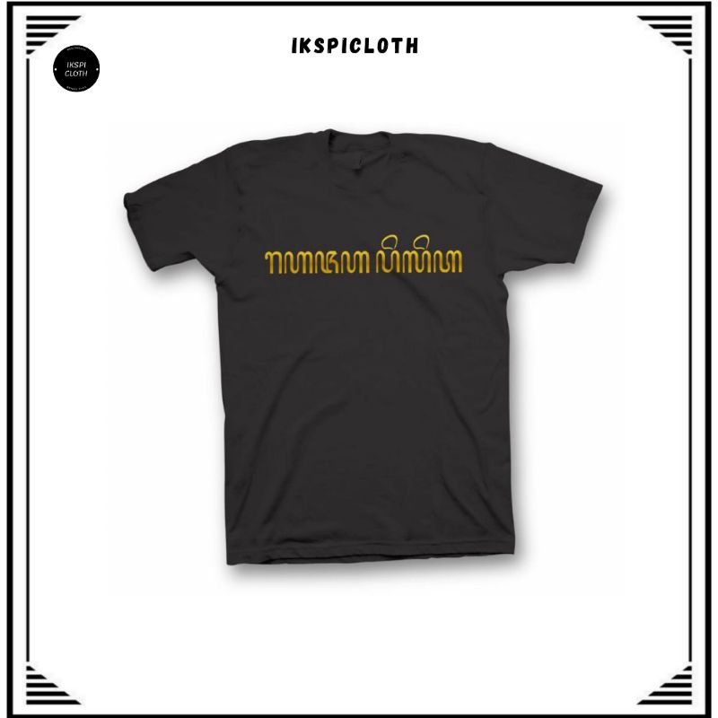 TSHIRT KAOS DISTRO IKSPI KERA SAKTI MODEL JAWA / AKSARA JAWA (RAJA PELET)