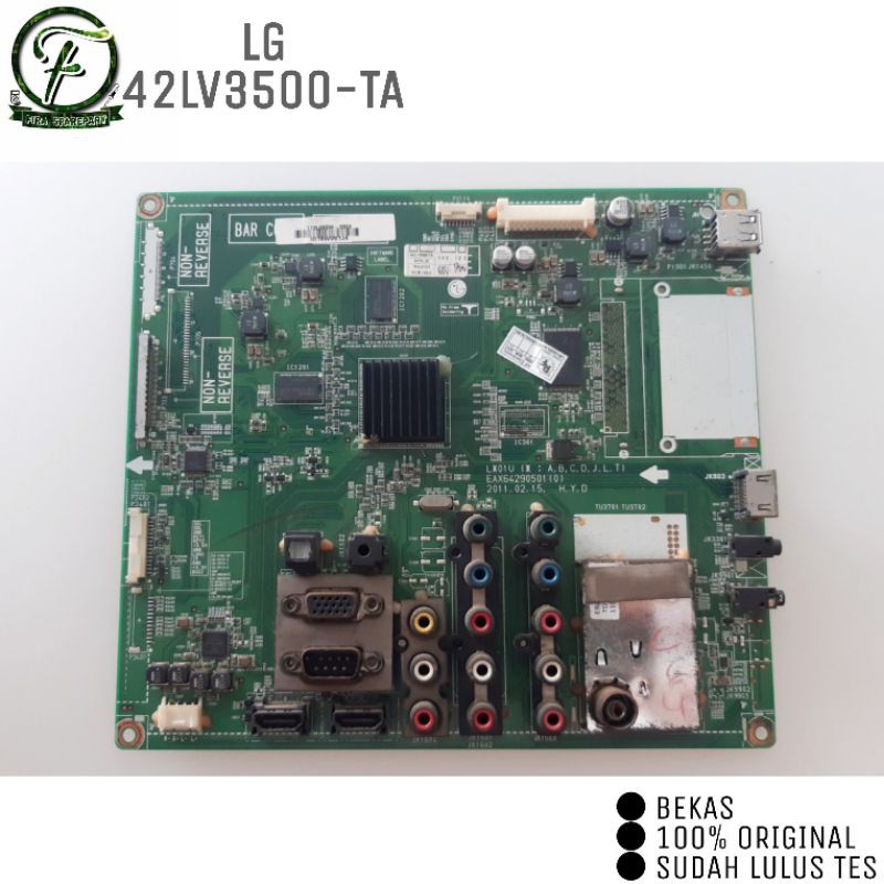 MB MAINBOARD MOTHERBOARD TV LED LG 42LV3500-TA 42LV3500