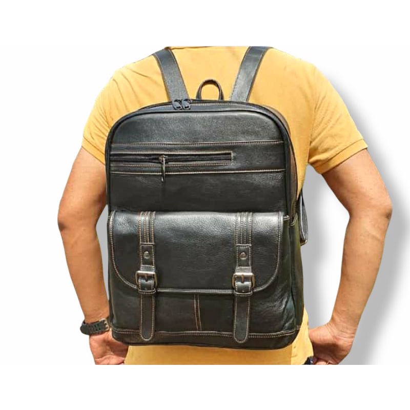 TAS RANSEL PRIA KULIT SAPI ASLI ORIGINAL/TAS LAPTOP RANSEL