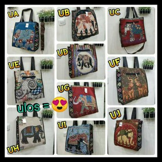  Tas  Selempang Tote Bag Thailand  Kanvas Import Bangkok 