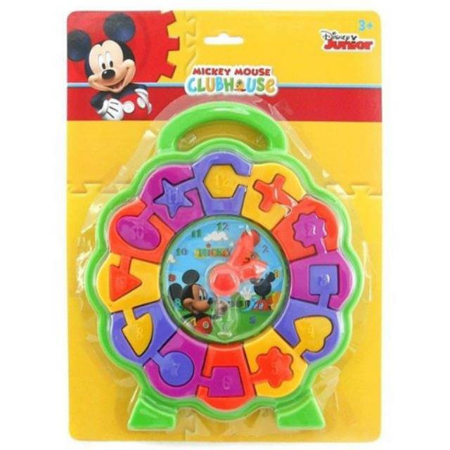 Learning Clock Shape Color Mickey Mouse - Belajar Jam Warna Bentuk Disney ORI