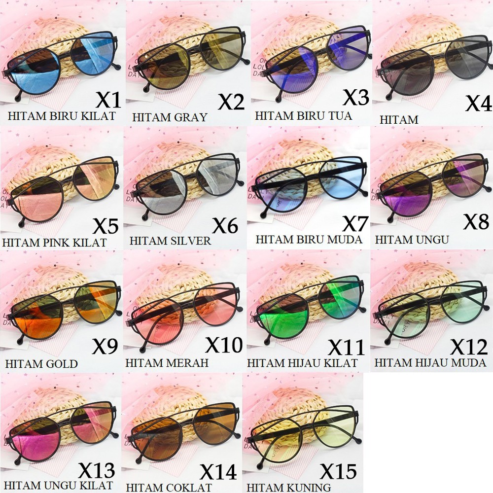 GO! 109 KACAMATA ANTI SILAU UNISEX KACA MATA PRIA WANITA SUNGLASSES FASHION KEKINIAN GAYA KOREA COD