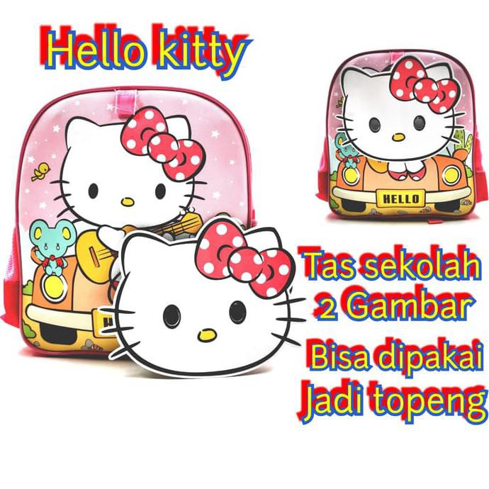 tas ransel anak sekolah Tk topeng hello kitty