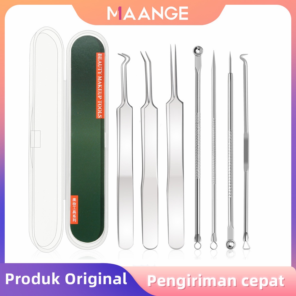 MAANGE 7 Pc/Set Komedo Jerawat Penghilang Jerawat Pinset 3044