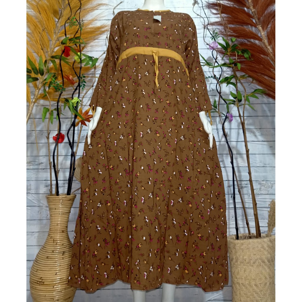 LANGSUNG KIRIM gamis monalisa melaty / gamis pinggang serut /gamis terbaru