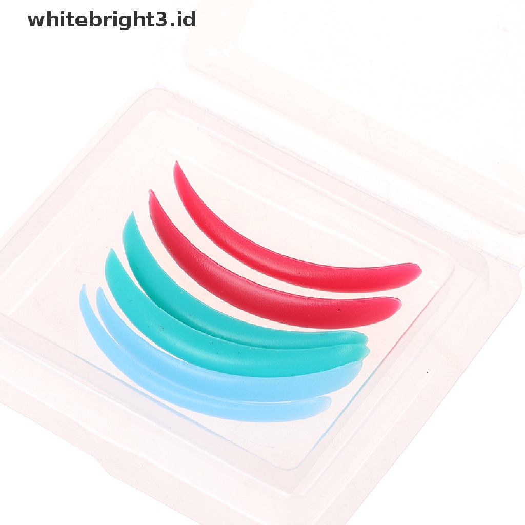 {whitebright3.id} Silicone Eyelash Perm Pad Recycling Lashes Rods Shield lifting 3D Eyelash Curler ,