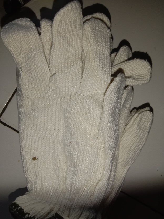 Sarung Tangan Kain Katun - Rajut 8 Benang Tebal