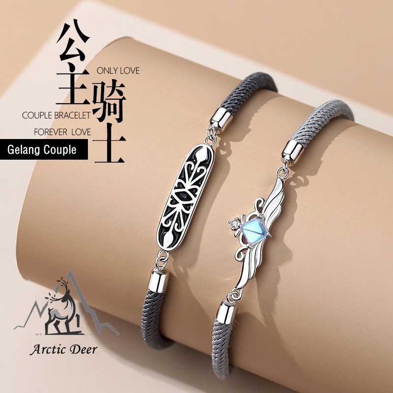 gelang couple-Princess and Prince Gelang Pasangan Princess and Prince Original Arctic Deer