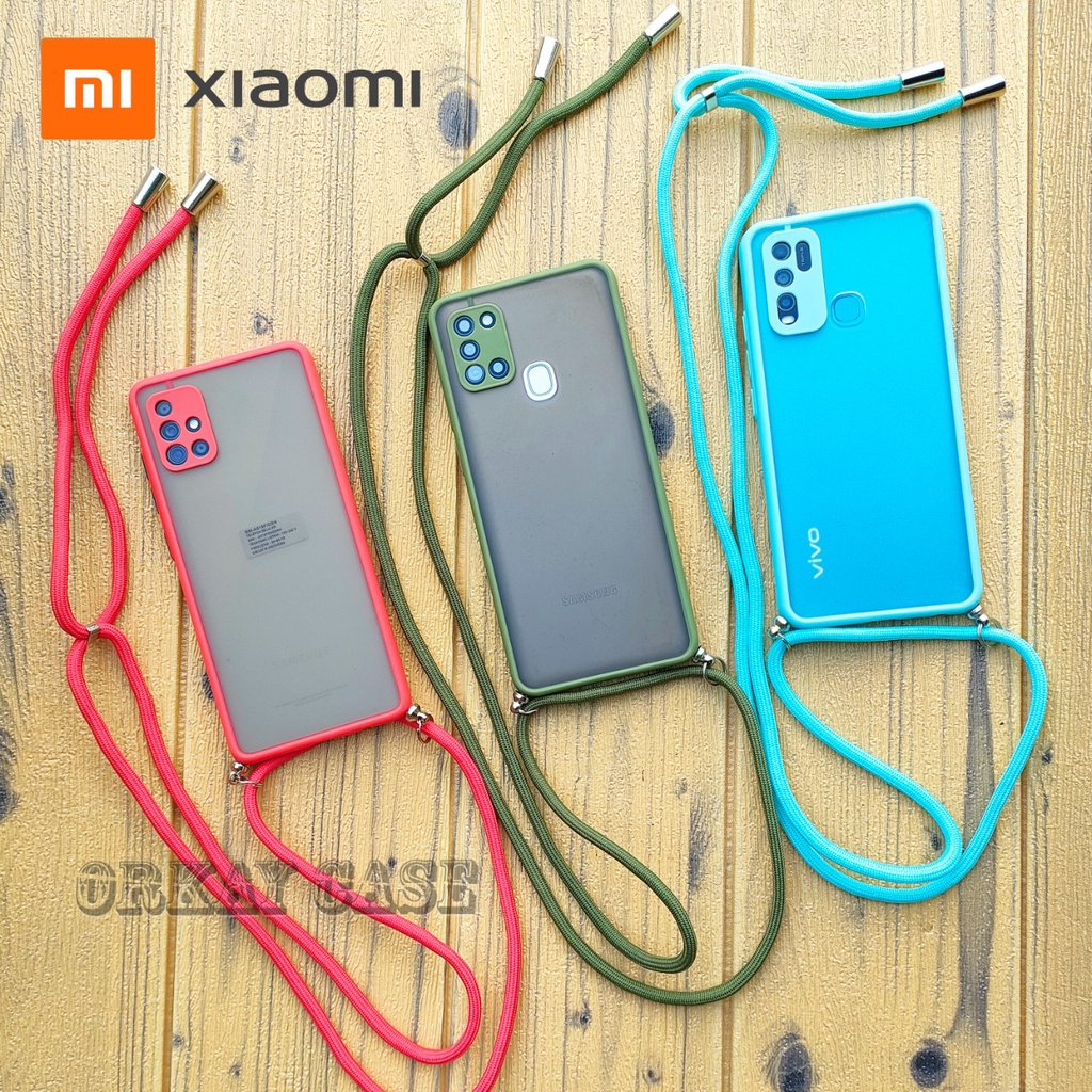 XIAOMI Lanyard Sling Case - Redmi 9C Note 4 Note 4X Note 6 Note 7 Note 8
