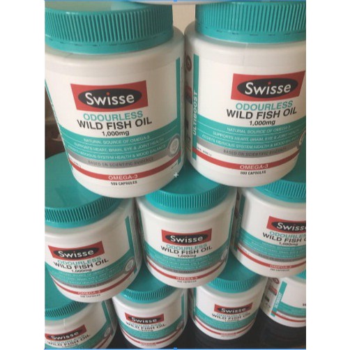 SWISSE FISH OIL ODOURLESS 1000mg 500 CAPSULE IMPORTED AUSTRALIA