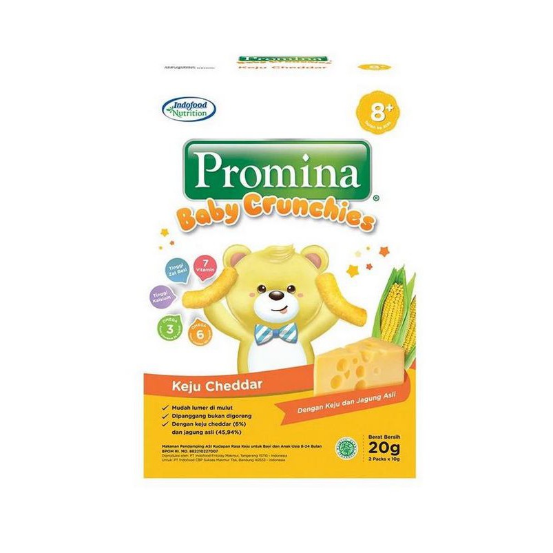 Promina Crunchies 20gr 8bulan BEST SELLER snack bayi Bubur Biskuit Homemade Sup Mi Promina Mpasi Bayi / Snack MPASI / Silky Puding / Snack Bayi / Snack Anak / Cemilan Bayi / Cemilan Anak / Mpasi Sehat Anti GTM