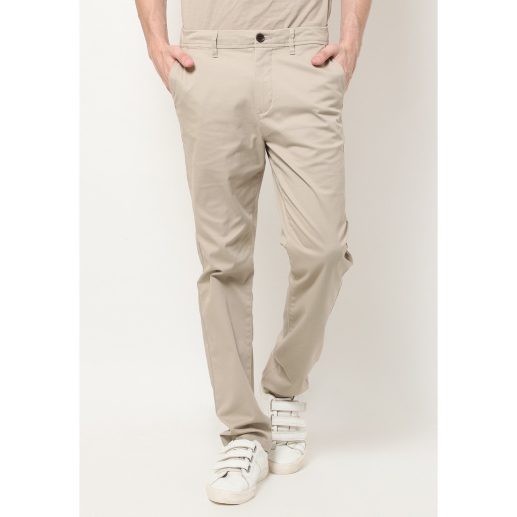 Celana Chino Asli MGee 3451C Felix 017 Sand dan Black