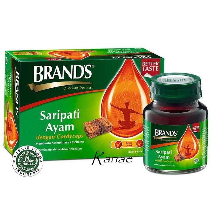 BRAND'S Saripati Ayam dengan Cordyceps 70 Gr (12 botol) BRANDS