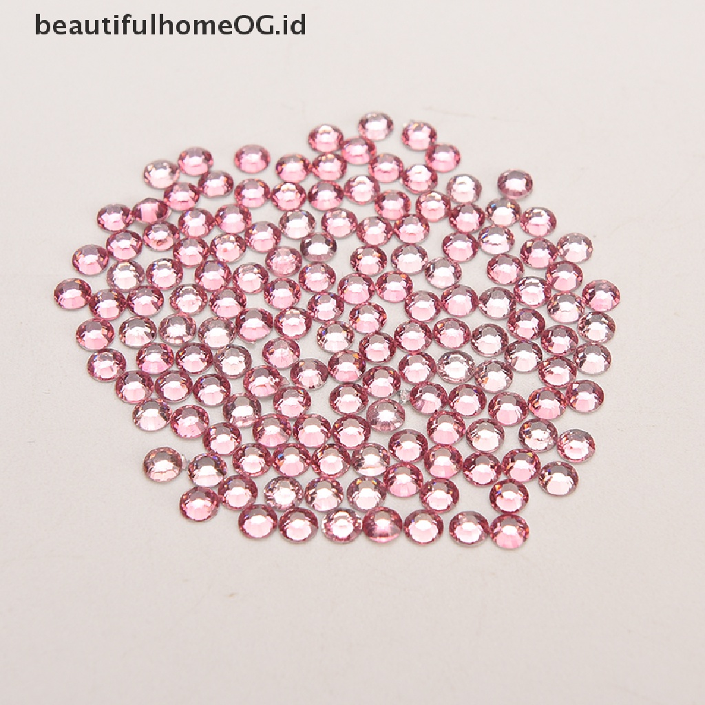 1000pcs / Lot Manik-Manik Kristal Berlian Imitasi Bentuk Bulat Ukuran 4mm Untuk Nail Art