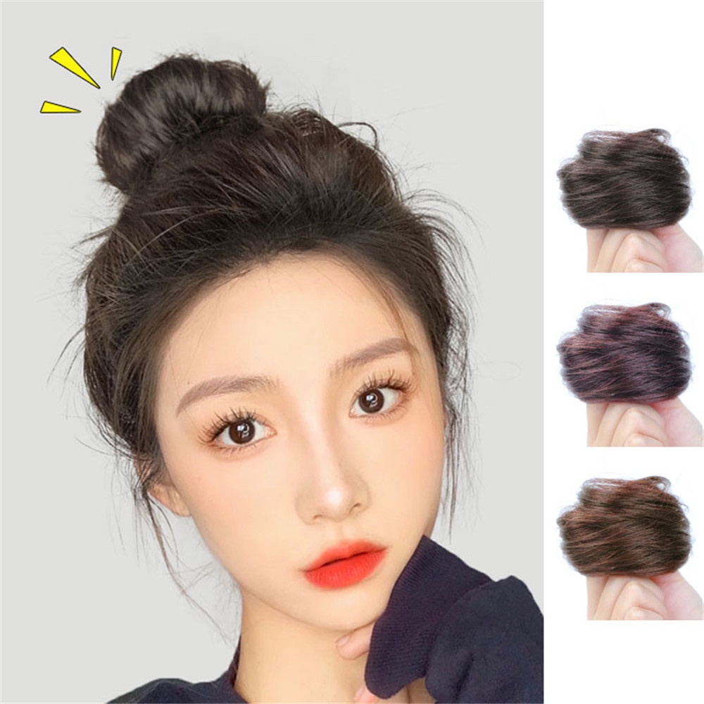 1 Pc Wig Rambut Kepang Keriting Bentuk Bulat Untuk Wanita