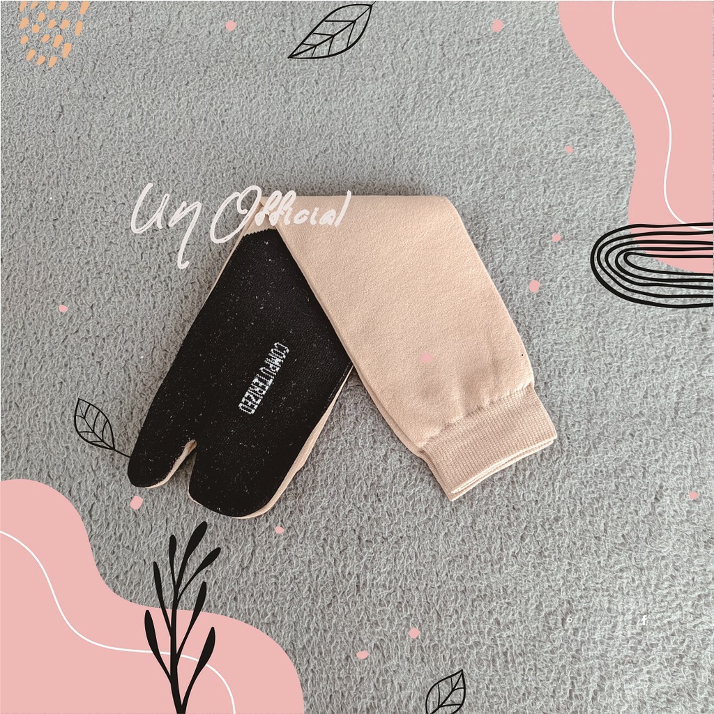 Kaos Kaki Jempol Wanita Muslimah / Muslim Telapak Hitam Panjang - Polos Premium-Coksu