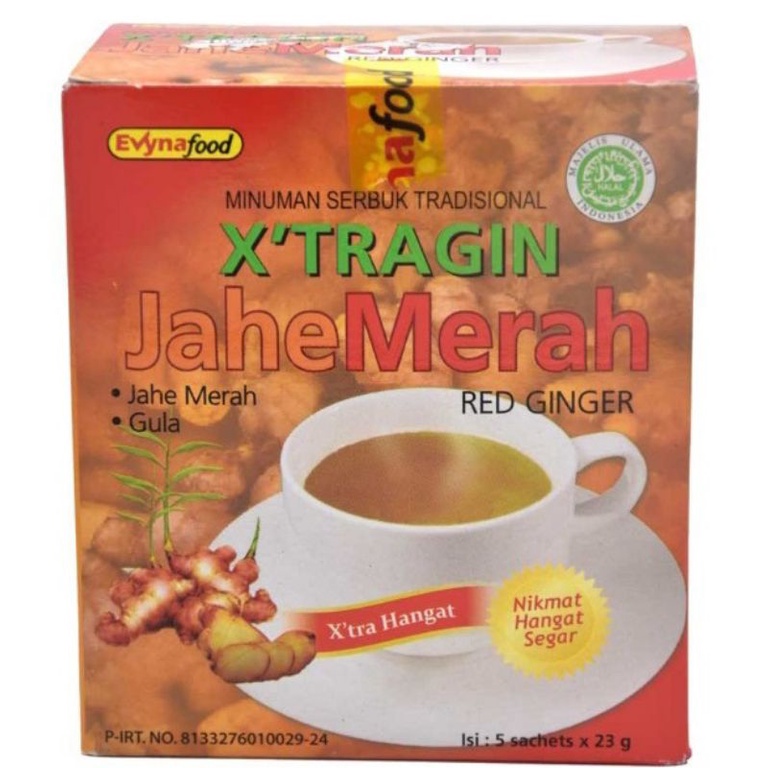 

X'TRAGIN Minuman Serbuk Jahe Merah 5 x 23 g