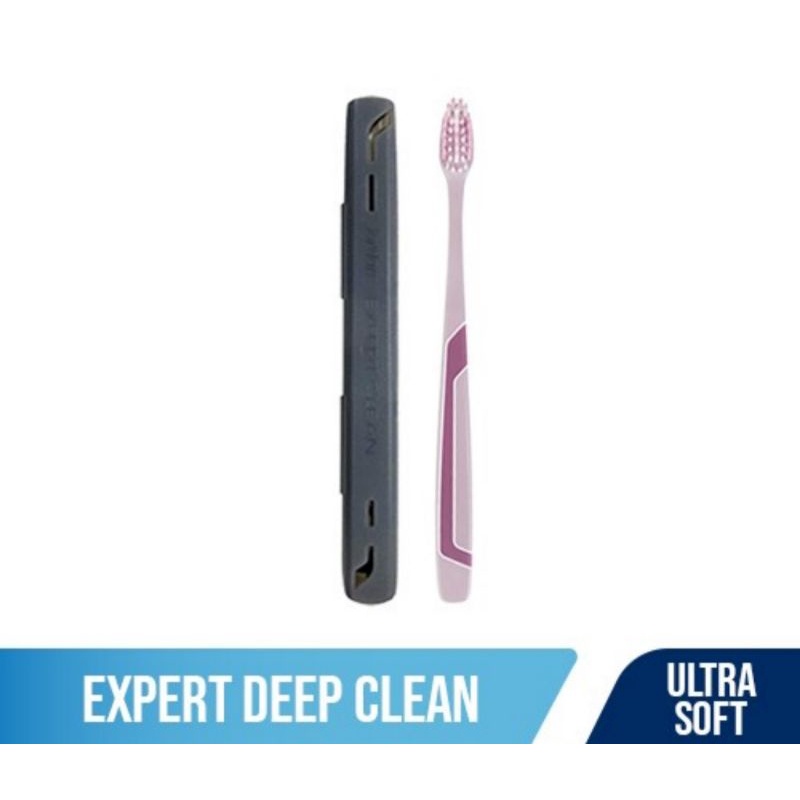 Sikat Gigi Jordan Expert Deep Clean Ultra Soft ( Sikat + Travel Case )