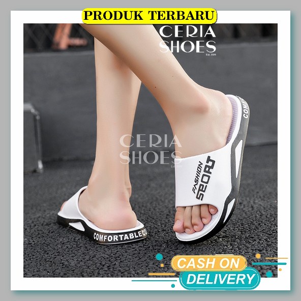 Sandal Rumah Ringan Empuk Bahan Eva Tebal / Sandal Musim Panas Kartun Bentuk Awan / Sandal Wanita Mu