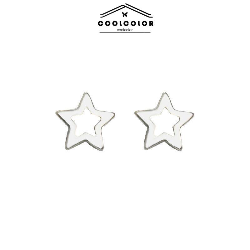 COD❤️Mini S925 Cinta Bintang Anting Sederhana Fashion Anting-Anting Perhiasan Wanita Anting- cl