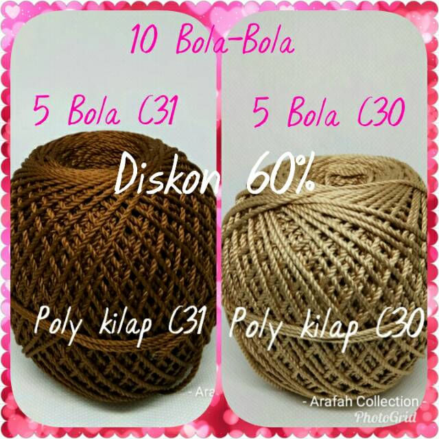 

ALRAFAH ALSTORE - POLY KILAP PAKET 10 BOLA 5 CREM 5 COKLAT MUDA