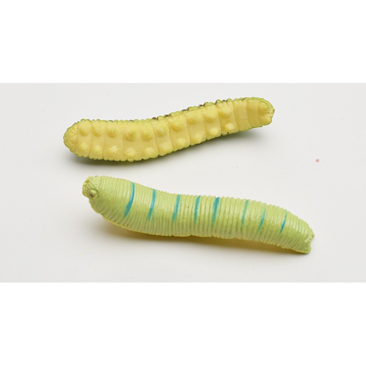 UBUL 6cm acak ulat bulu caterpillar serangga mainan prank toys plastik