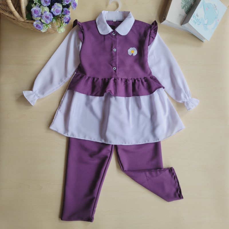 Baju Setelan Anak Perempuan DAISY || One Set Anak || Setcel Anak