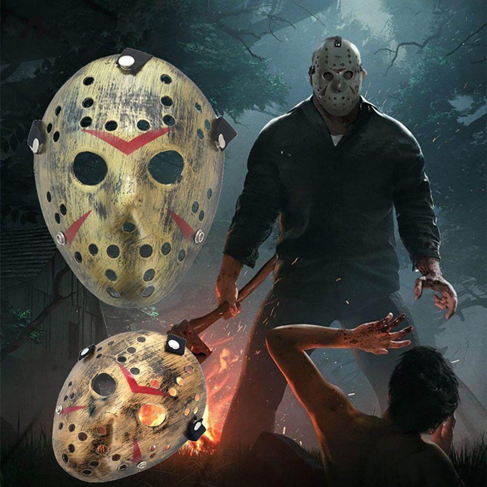 [Elegan] Masquerade Mask Jason Voorhees Hoki Penutup Wajah Festival Mardi Gras Kostum Pesta Topeng Mata Perlengkapan Pesta Jason Mask