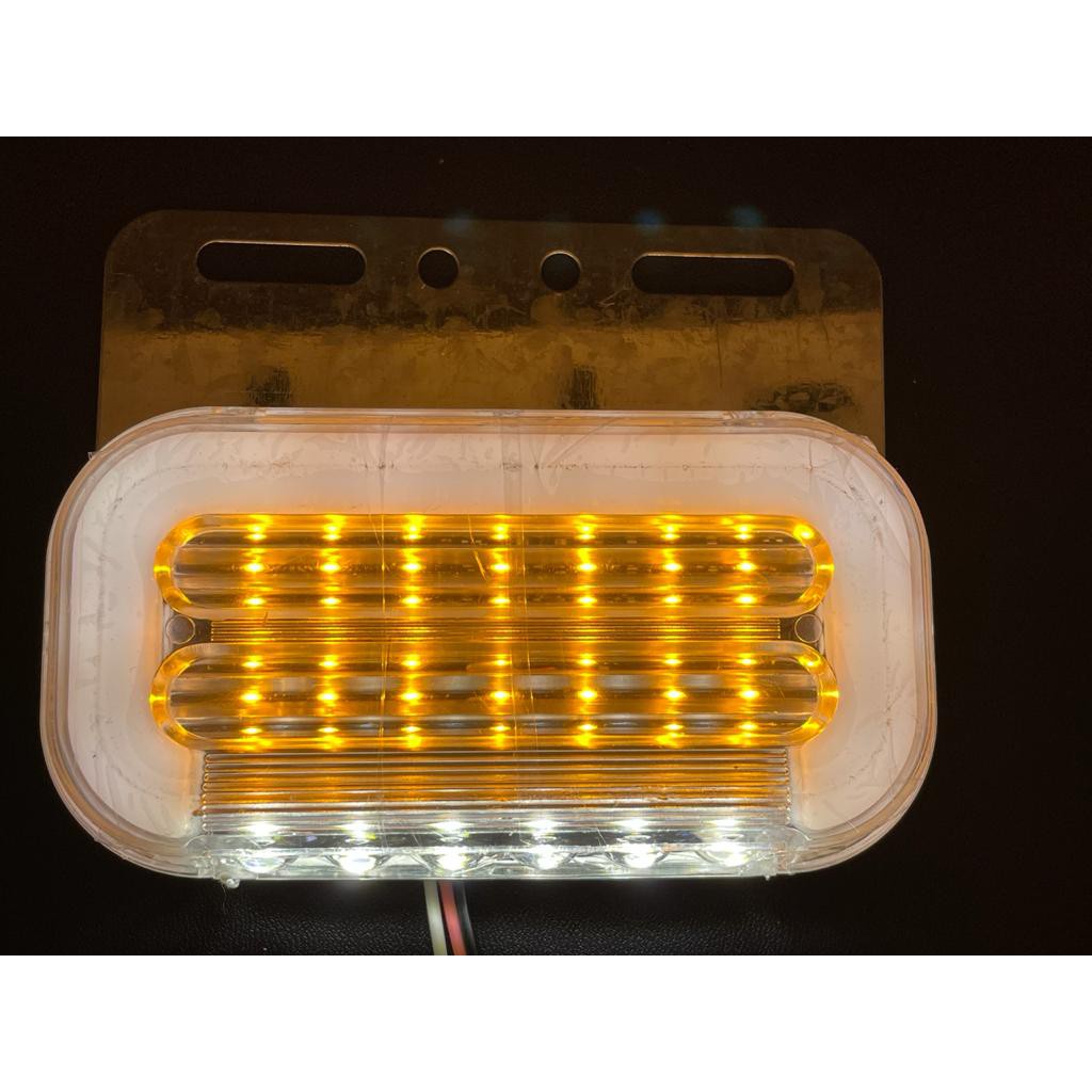 Lampu Bak Samping Besar Truk 12 Volt 24 Volt Sein Nyala Running 40LED