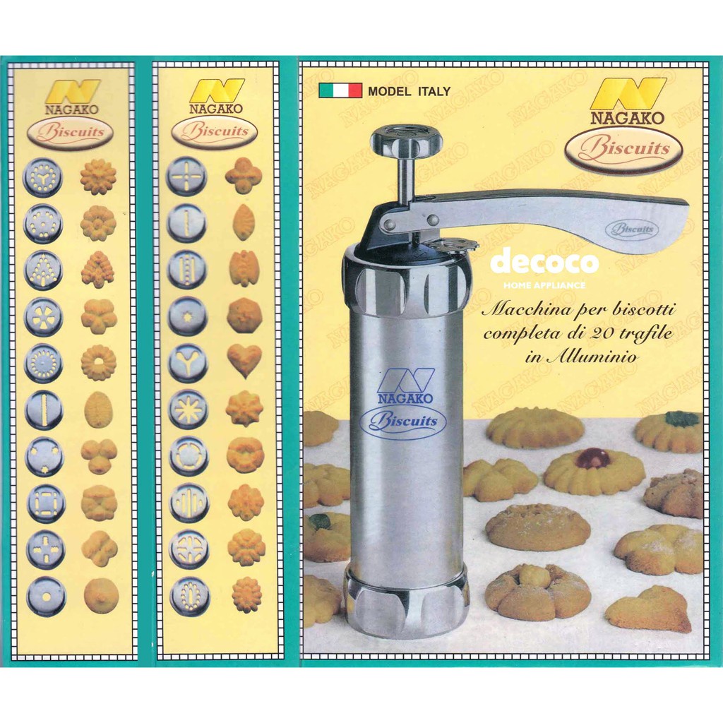 Nagako Cetakan Kue Cookies and Biscuit Maker / Alat Pencetak Biscuit - Stainless Steel