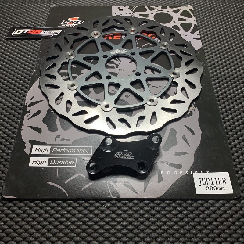 PIRINGAN CAKRAM PRO1 ORIGINAL 300 mm YAMAHA JUPITER Z Z1 MX 135 VEGA R NEW ZR RX KING FIZR FLOATING DISC bukan moto1 psm ktc pro 1 300mm-GREY