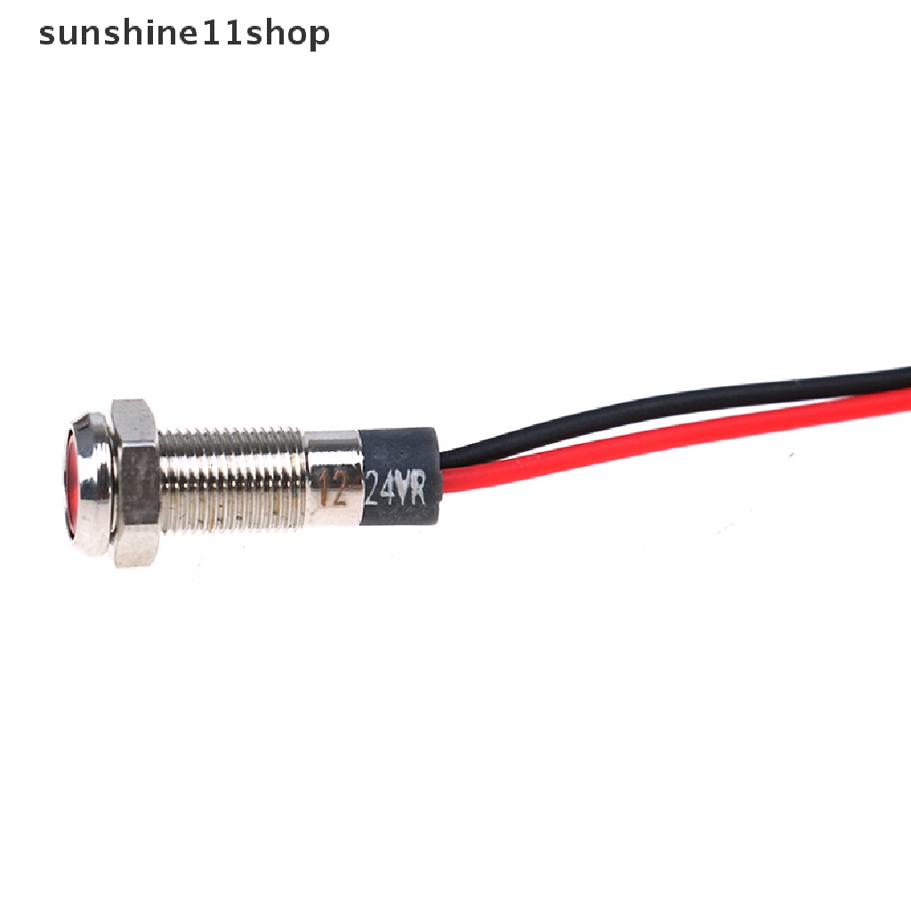 Sho 5x Lampu Indikator LED 12V-24V 6mm Untuk Panel Dasbor Mobil / Perahu