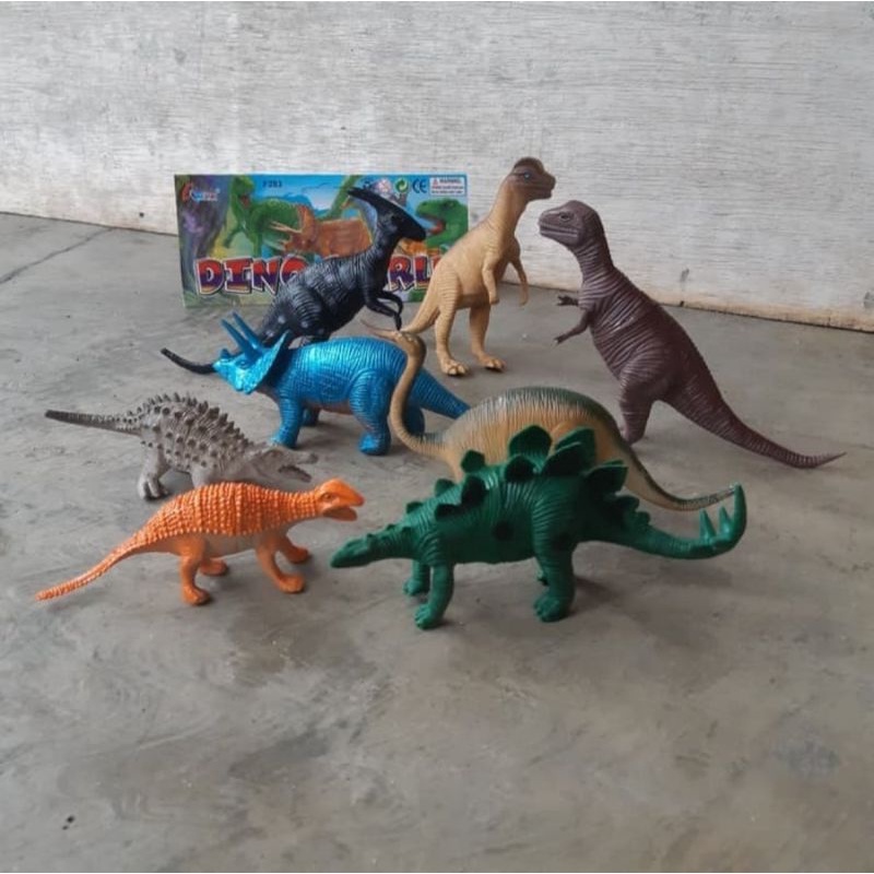 Mainan Set Dinosaurus Jumbo Karet - Hewan Dino Besar Anak Edukatif SNI