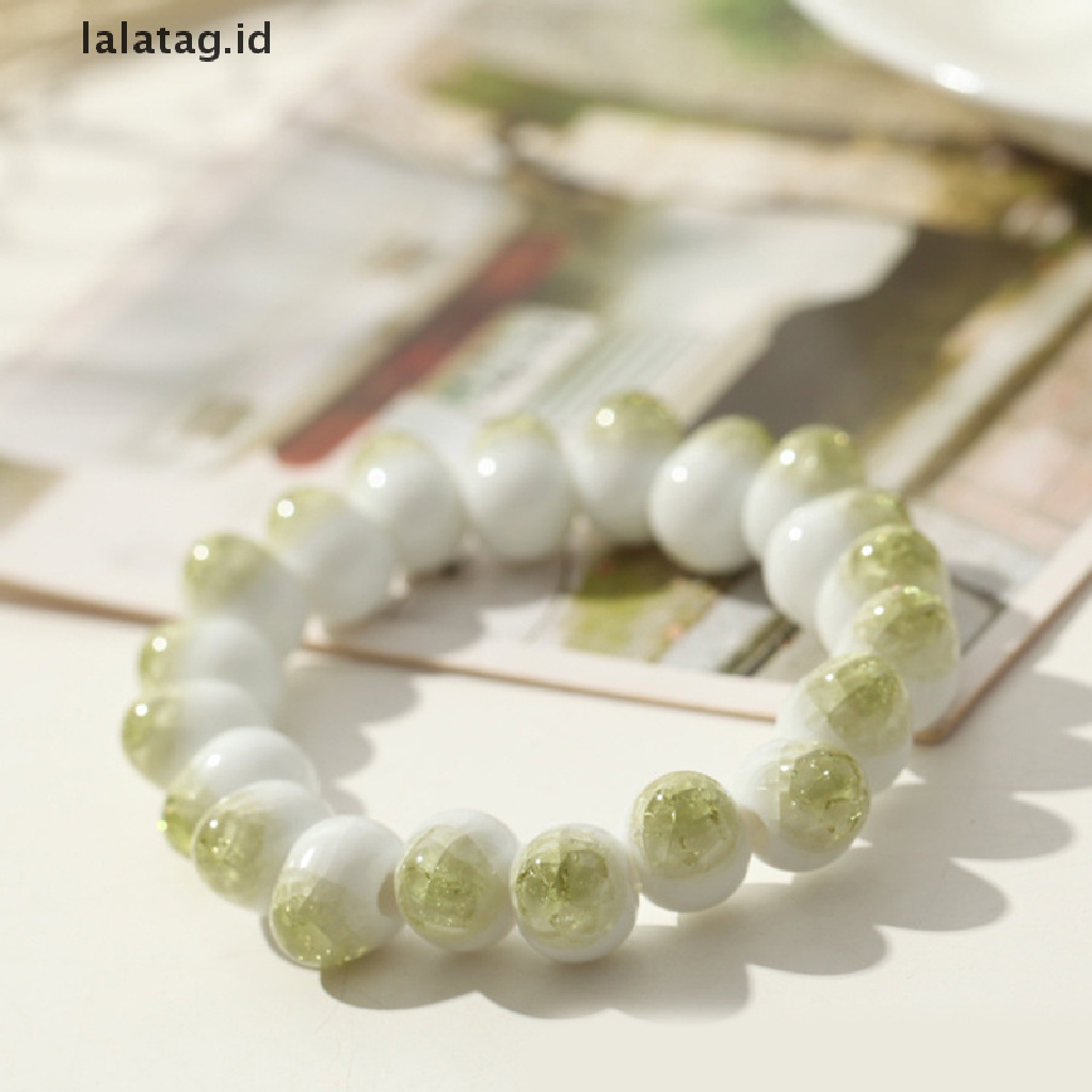 [lalatag] Ethnic Style Fashion Glaze Ceramic Beaded Dainty Bracelets Strand Bracelet [ID]