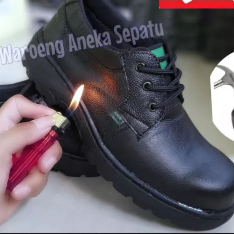 Sepatu Safety Pria Sepatu Safety Kerja Lapangan Proyek Ujung Besi Kitchen Sepatu Cleaning Service COD