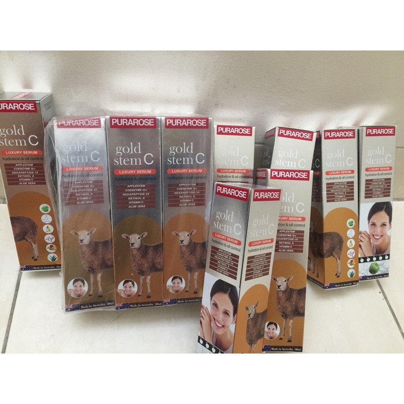 (READY STOCK) PURAROSE GOLD STEM C LUXURY SERUM 50ml