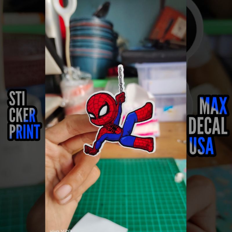 

STIKER SPIDERMAN STICKER PRINT DISTRO LOGO ANIME DLL