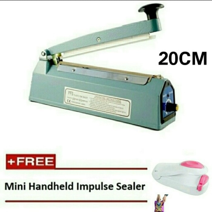 ALAT PRESS PLASTIK / IMPLUSE SEALER 20CM FREE HAND SEALER MINI