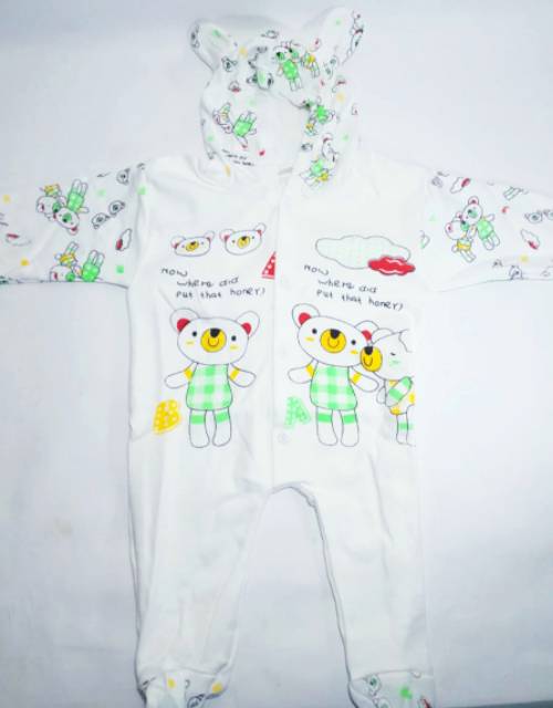 Baju Kodok Panjang Jumper Tutup Kaki Sleepsuit Motif S06