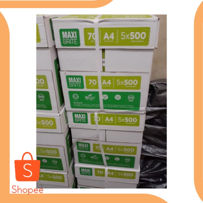 

Kertas HVS Maxi Brite A4 70 gram 1 dus- khusus GOJEK GRAB limited