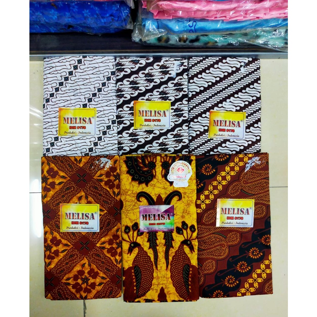 batik melisa putih/sogan jarik/sewek/kain/batik