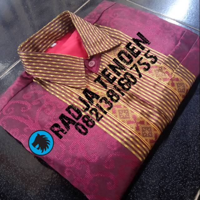 Kemeja tenun songket baron kalimantan Z100
