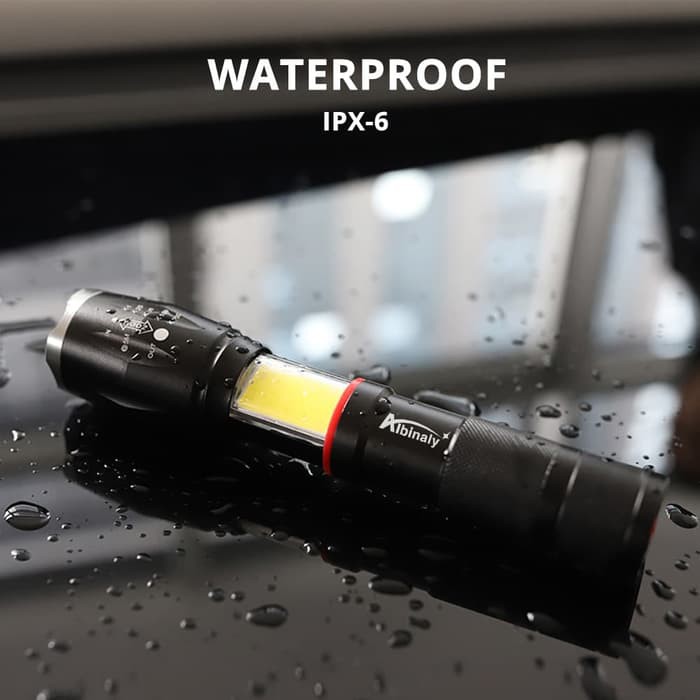 TaffLED Waterproof Senter LED Torch Cree XM-L T6 8000 Lumens E17 COB