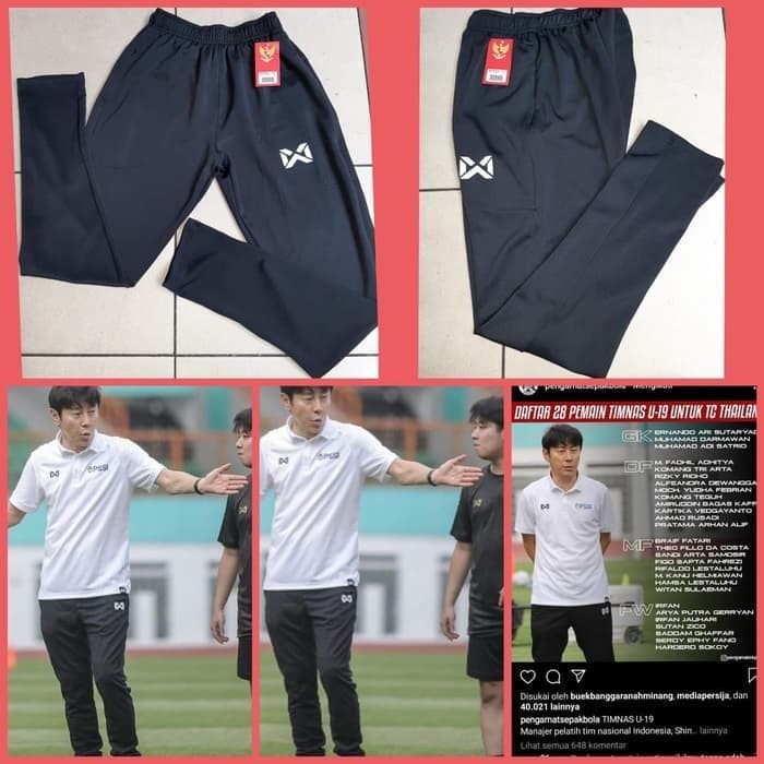 Celana Panjang Training WARRiX TiMNAS iNDONESiA olahraga sweatpants