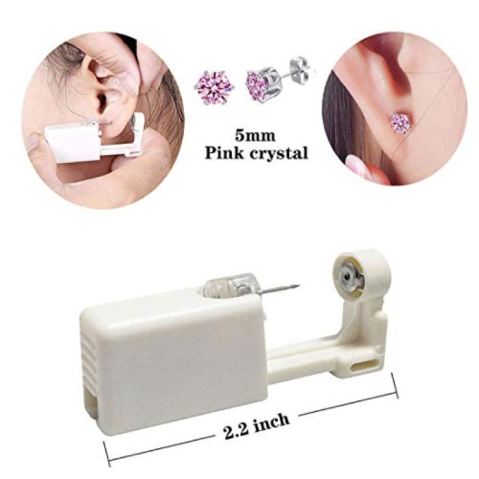 FMFIT 2 Pack Self Ear Piercing Gun Disposable Self Ear Piercing Gun