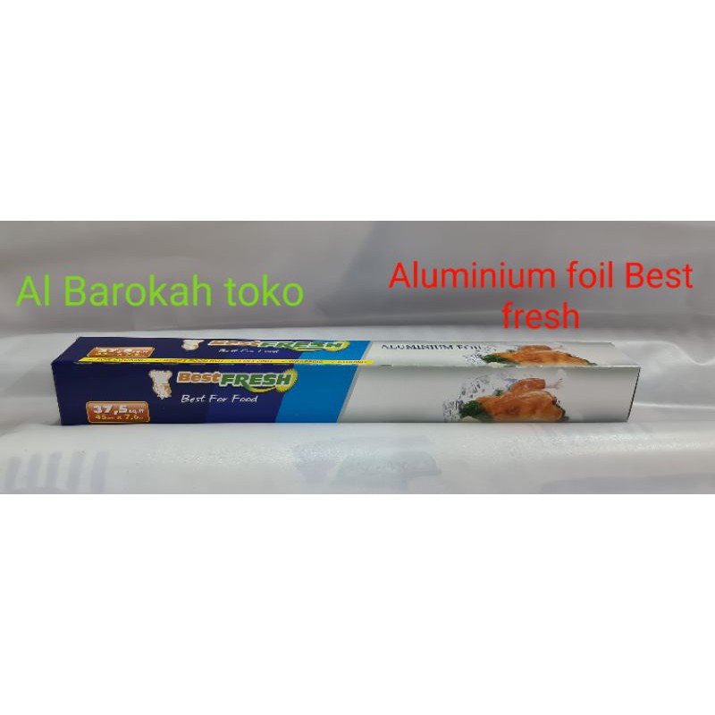 Aluminium foil roll merk BEST FRESH, lebar 45 cm panjang 7,6 m