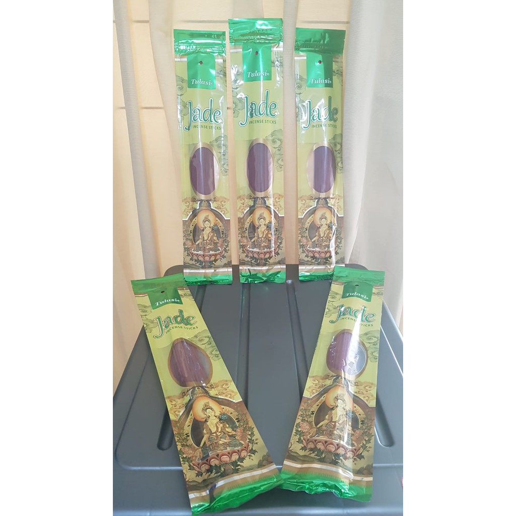 Dupa Green Tea Jade Pounch Isi 50 Batang  Hio By India Tulasi